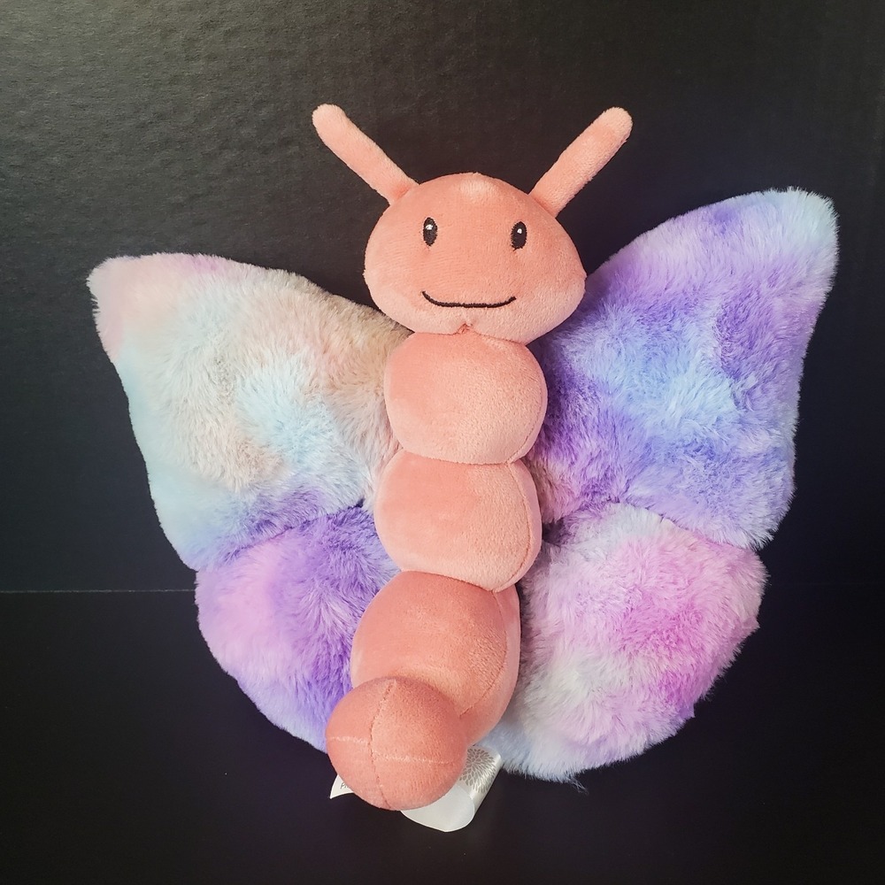 Debi Lilly‎ Brielle The Butterfly Plush 10" Pink Purple Marbled Stuffed Animal
